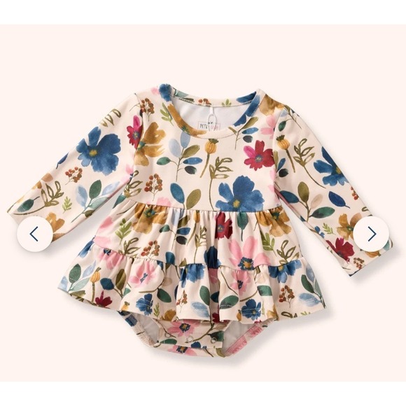 6-9 Mos Pete And Lucy Wildflower Wonder Romper NWT - Picture 1 of 4